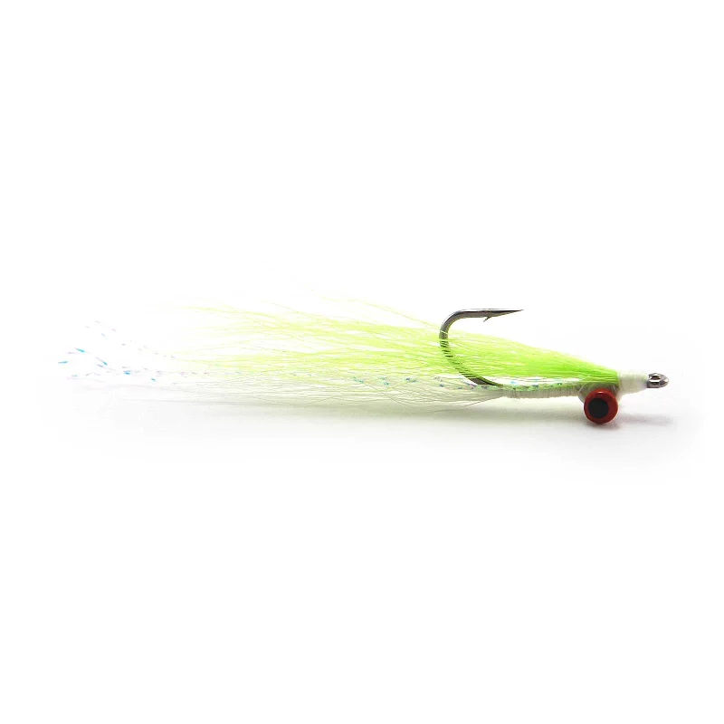 Clouser Minnow -  Chartreuse/White