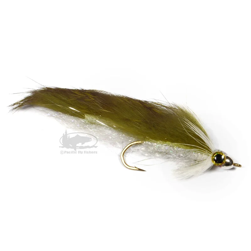 Conehead Jr's Streamer - Olive White