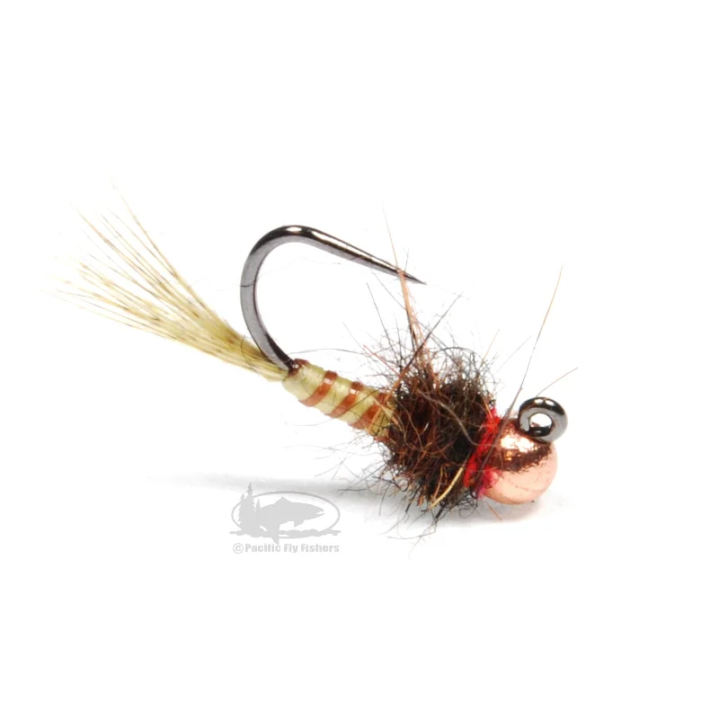 Parrott's Euro Jig Nymph - Brown & Pale Yellow