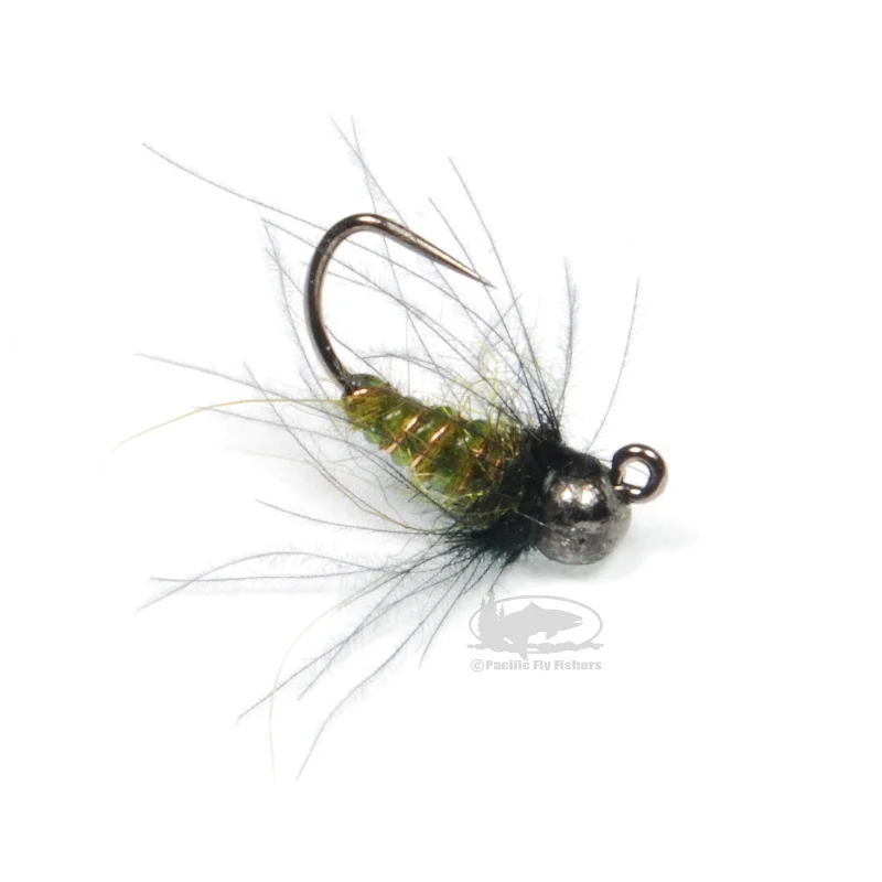 Jigged Caddis Pupa - Green