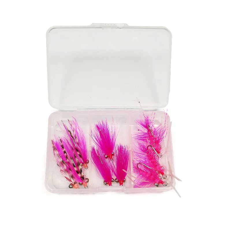 Pink Salmon Fly Assortment - Small