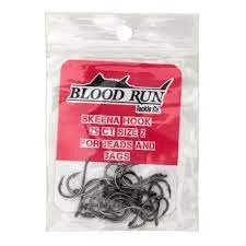 Blood Run Skeena Hook Sz:2 25Ct For Beads and Bags