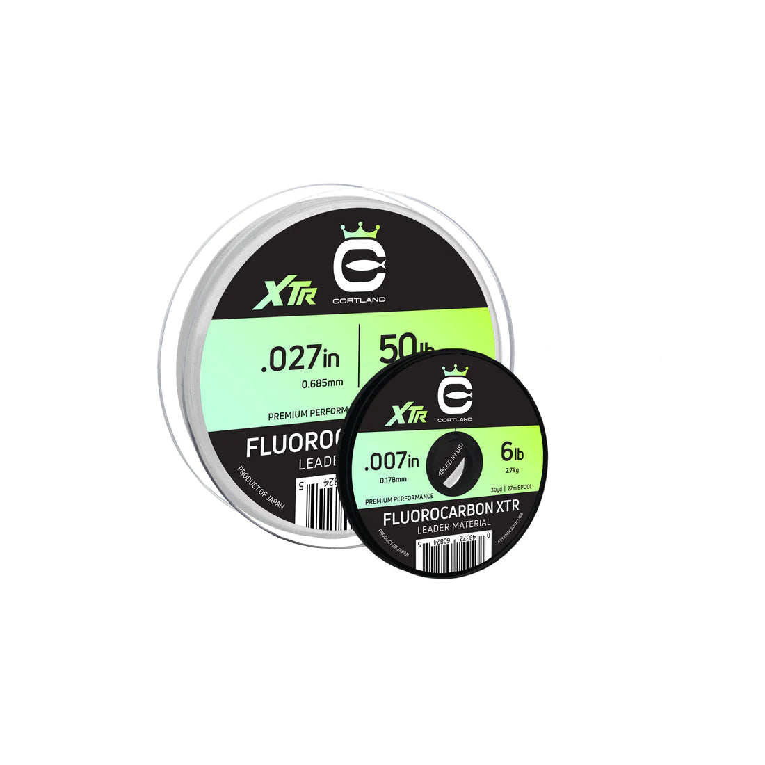 Cortland XTR Fluorocarbon Tippet 30YD