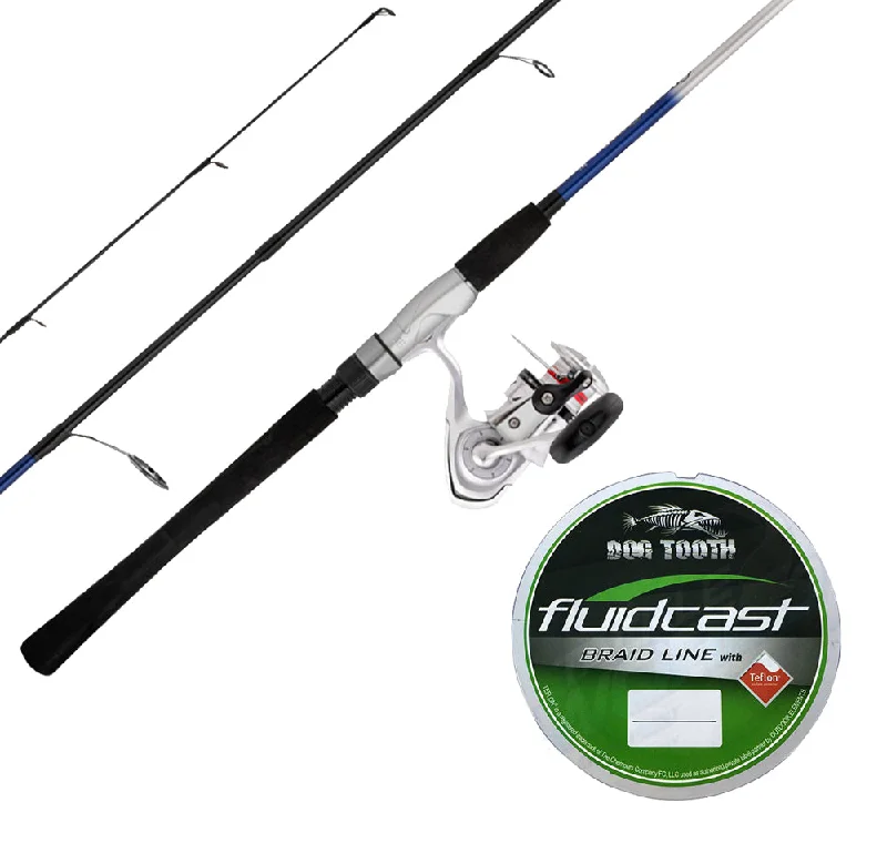 Daiwa Crossfire 702LFS + Crossfire LT2500 Combo with Braid