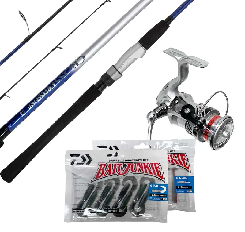 Daiwa Crossfire Light Medium Estuary Combo With Free Bait Junkies