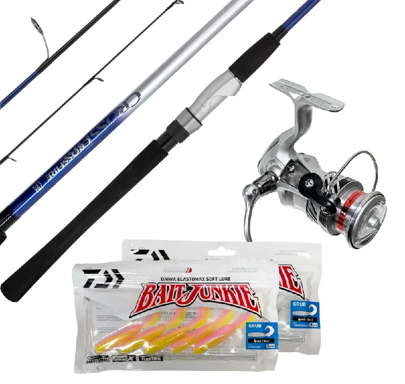 Daiwa Crossfire Snapper Combo With Free Bait Junkies