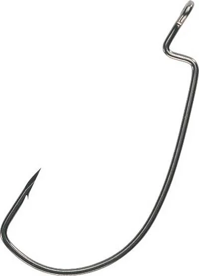 Eagle Claw Trokar Magworm Hook Black 5ct Size 5/0