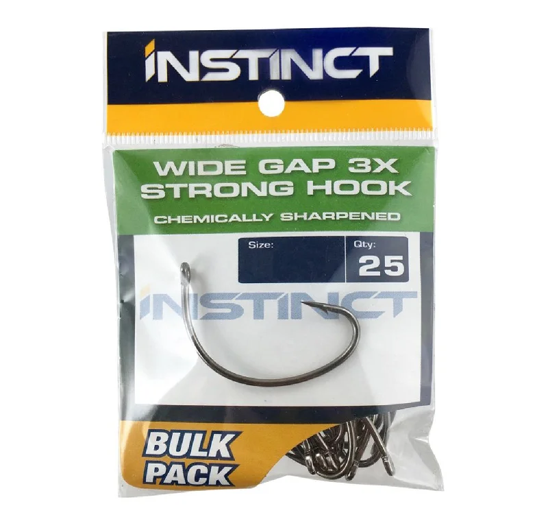 Instinct Wide Gap 3X Hooks Qty 25