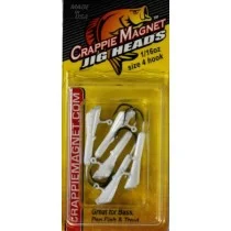 Leland Crappie Magnet Replacement Heads 5ct 1/16oz White