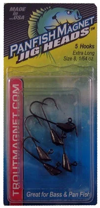 Leland Panfish Magnet Replacement Heads1/64oz 5ct Black