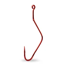 Mustad Slow Death Hook Ultrapoint Red Sz4 Qty10