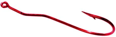 Tru Turn Worm Hook Red Size 1 6ct