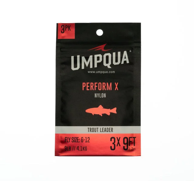 UMPQUA PERFORM X TROUT LEADER 10FT - 3 PACK