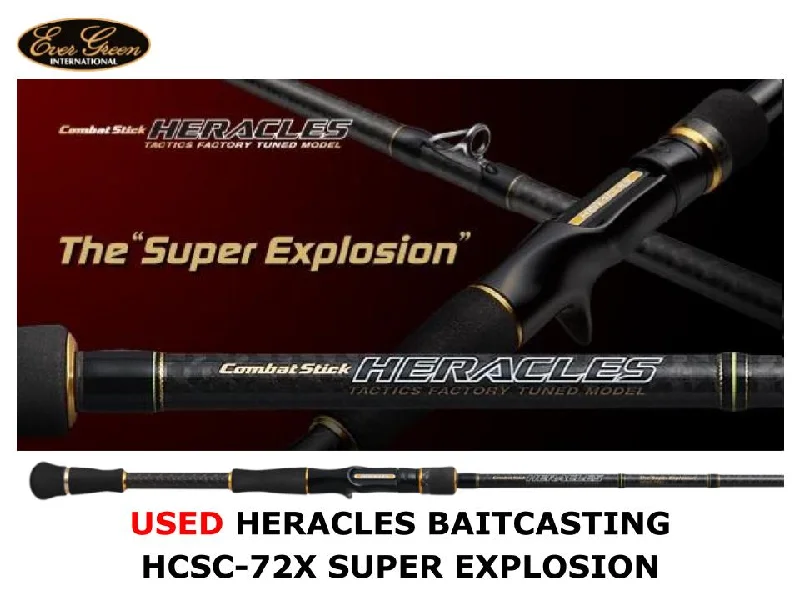 Used Evergreen Heracles Baitcasting HCSC-72X Super Explosion