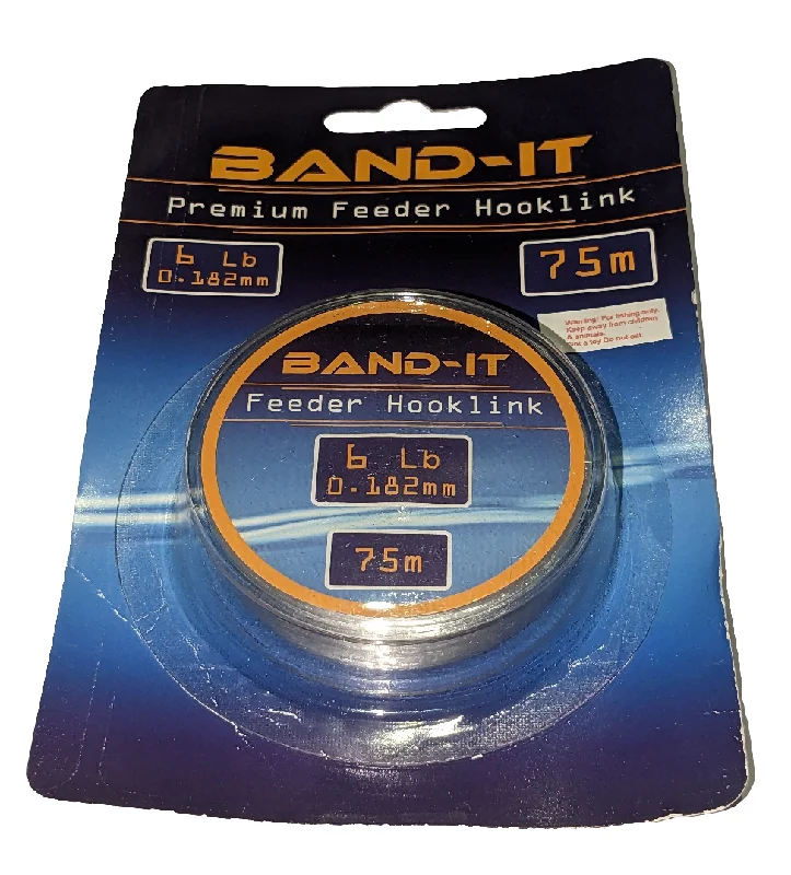 Band-it 6lb Clear Feeder Hooklink Braided Line.