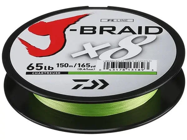 Daiwa J-Braid X8 Braided Line (165 yd) Dark Green