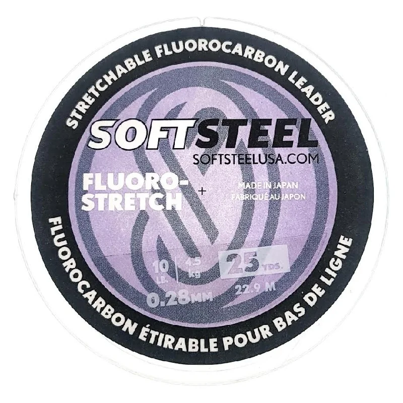 Soft Steel Fluoro-Stretch Stretchable Fluorocarbon Leader 25Yds