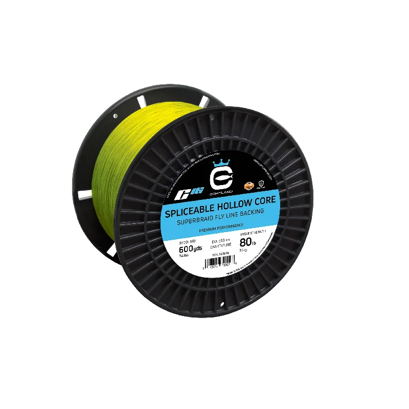 Spliceable Hollow Core Fly Line Backing - Chartreuse