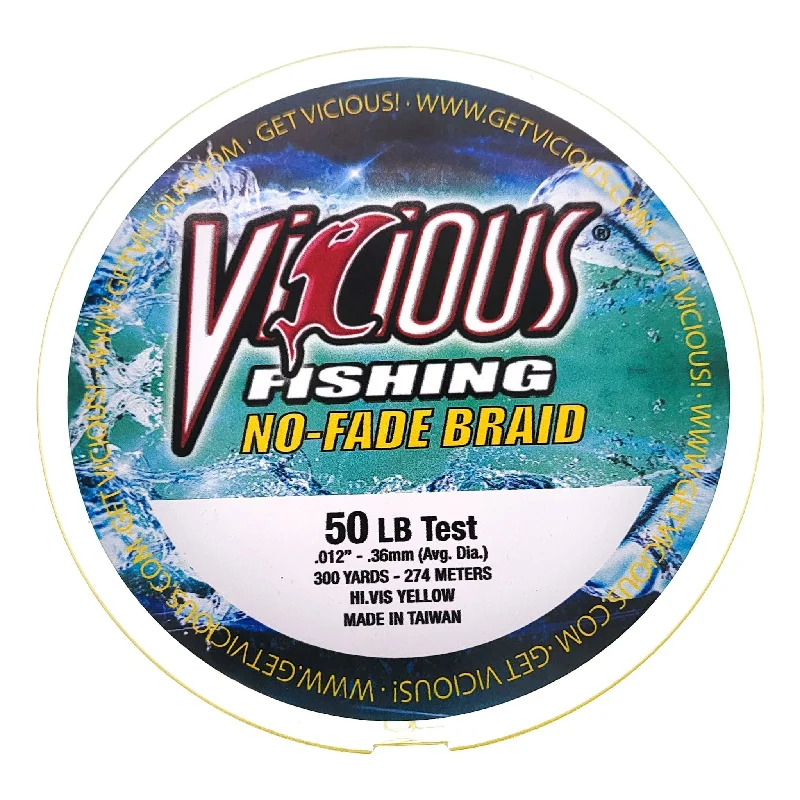 Vicious Fishing No-Fade Braid 300 Yds